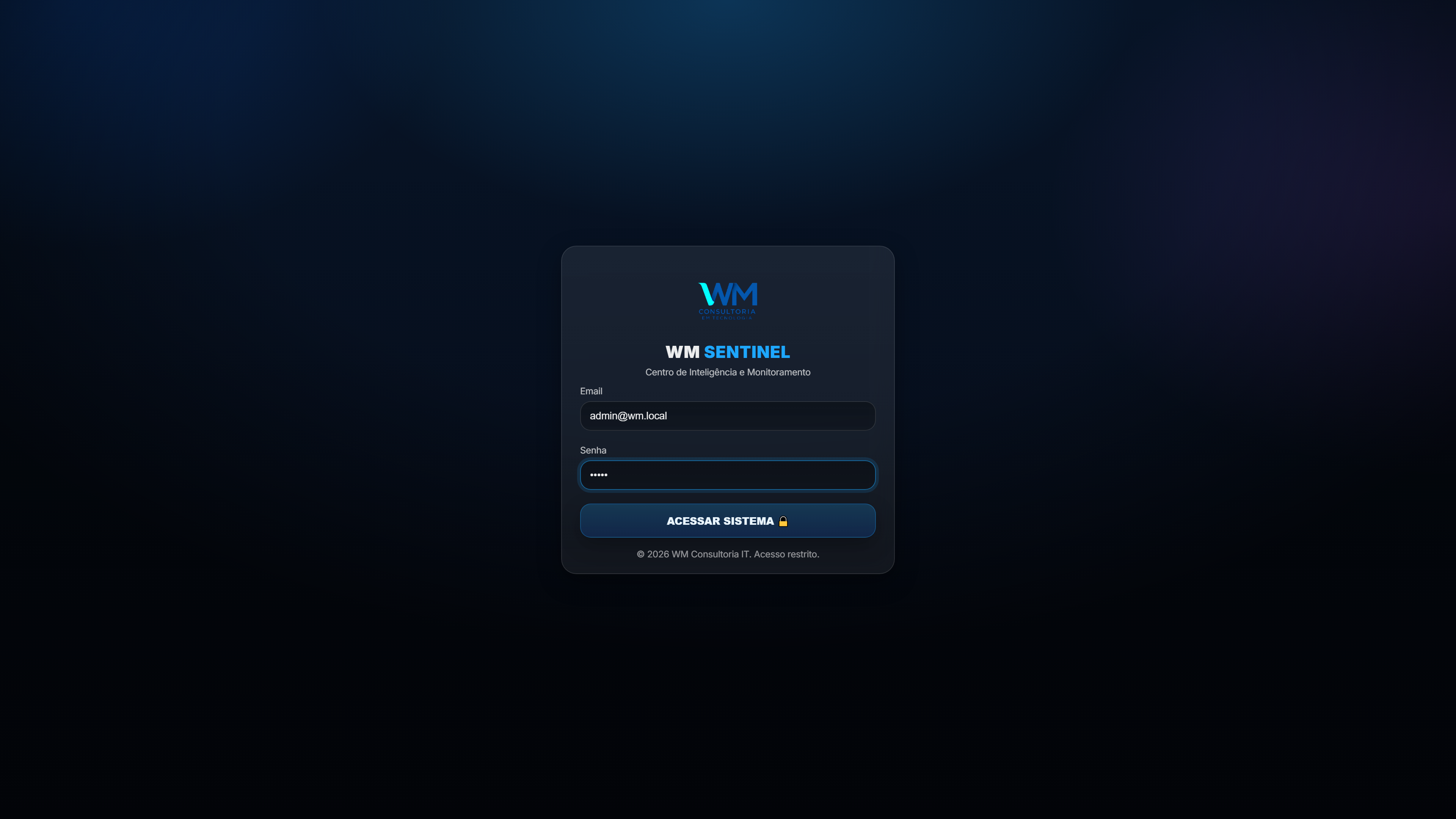 Plataforma WM Login